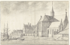 Kerk te Delfshaven by Jan Abrahamsz. Beerstraten