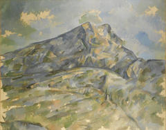 La Montagne Sainte-Victoire vue du bosquet du Château Noir by Paul Cézanne