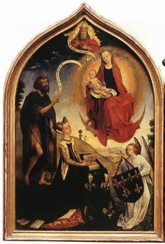 La Vierge et l'Enfant Jésus apparaissant à Jeanne de France by Anonymous