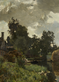 Landscape in Giethoorn by Willem Bastiaan Tholen