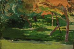 Landscape, sketch for “Strange garden” by Józef Mehoffer