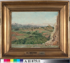 Landscape Study by Adolf von Becker