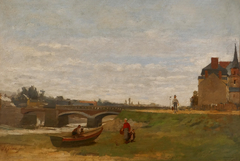 Landscape with a Bridge by Stanislas Lépine