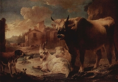 Landscape with a Herd by Philipp Peter Roos