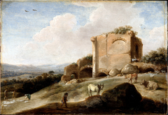 Landscape with a Roman Ruin by Charles Cornelisz de Hooch