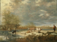 Landscape with Cattle by Aelbert Cuyp