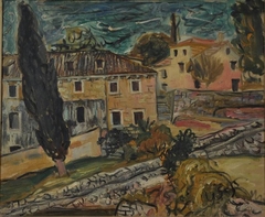 Landscape with Cypresses, Dalmatia by Petar Dobrović