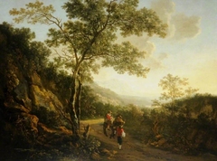 Landscape with Figures, Evening by Jan Both