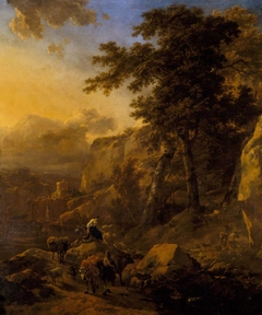 Landscape with Herdsmen by Nicolaes Pieterszoon Berchem