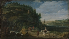 Landscape with rider by Esaias van de Velde