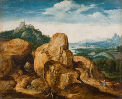 Landscape with the Flight to Egypt by Cornelis Massijs