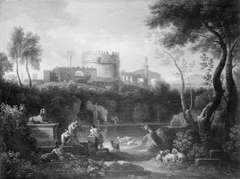 Landscape with the Tomb of Cecilia Metella by Jan Frans van Bloemen