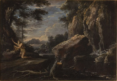 Landschap met Paulus de kluizenaar by Anonymous