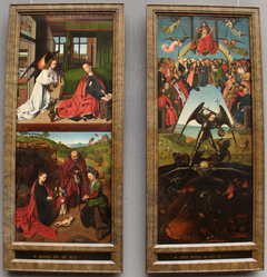 Last Judgement, Annunciation and Nativity of Christ by Petrus Christus by Petrus Christus