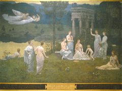 Le Bois sacré cher aux arts et aux Muses by Pierre Puvis de Chavannes