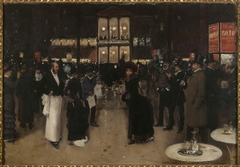 Le boulevard Montmartre, la nuit, devant le théâtre des Variétés by Jean Béraud