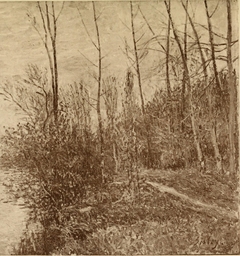 Le Chemin des Petits-Prés à By. Temps d'orage by Alfred Sisley