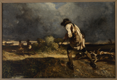Le garde-chasse by Alexandre-Gabriel Decamps