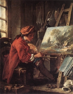 Le Peintre dans son atelier by François Boucher