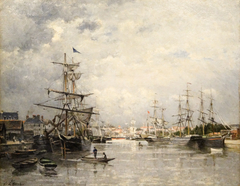 Le Port de Caen by Stanislas Lépine