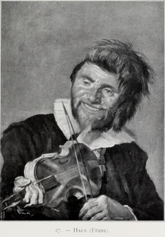 Left-handed fiddler by Frans Hals