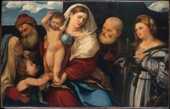 Madonna and Child with Saints by Bonifazio Veronese