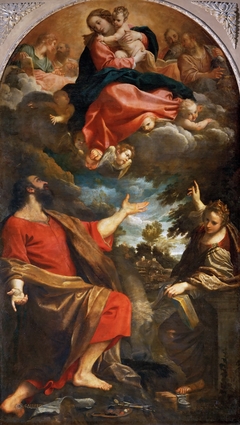 Madonna Appearing to St. Luke and St. Catherine by Annibale Carracci