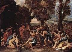 Moses Striking the Rock by Nicolas Poussin