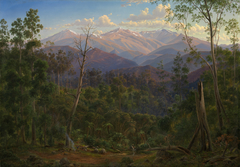 Mount Kosciusko, seen from the Victorian border (Mount Hope Ranges) by Eugene von Guerard