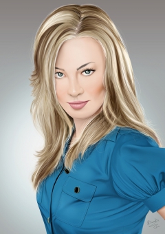 Yvonne Strahovski (Sarah Walker - Chuck) by Riadh Ait Hamou