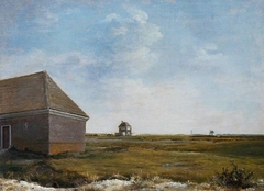 Newmarket Heath, with a Rubbing-Down House by George Stubbs