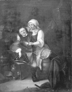 Offizier und Kurtisane by Johann Friedrich Gerhard