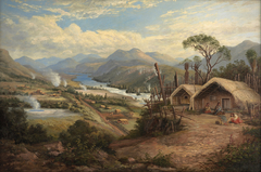 Orakei Korako on the Waikato by Charles Blomfield