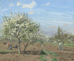 Orchard in Bloom, Louveciennes by Camille Pissarro