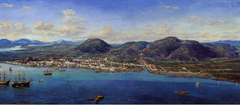 Panorama de Santos, 1822 by Benedito Calixto