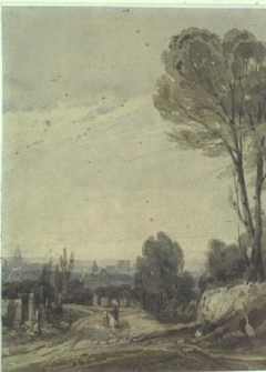 Paris from Pere Lachaise by Richard Parkes Bonington