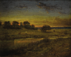 Pasture at Dawn by George Inness