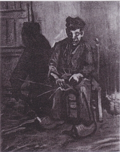 Peasant Making a Basket by Vincent van Gogh