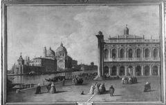 Piazetta mit Blick auf Santa Maria della Salute (Nachahmer) by Francesco Guardi