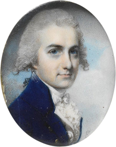 Portrait miniature of John Dyer Collier by George Engleheart