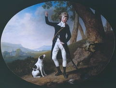 Portrait of a Young Gentleman Out Shooting by George Stubbs