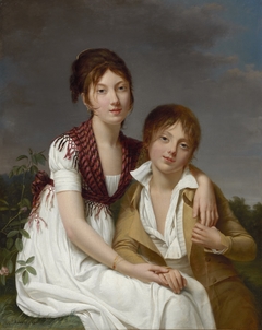 Portrait of Amélie-Justine and Charles-Édouard Pontois by Adèle Romany