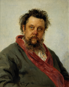 Portrait of M. P. Musorgsky by Ilya Repin