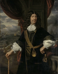 Portrait of Mattheus van den Broucke (1620-1685). Councillor of the Indies by Samuel van Hoogstraten