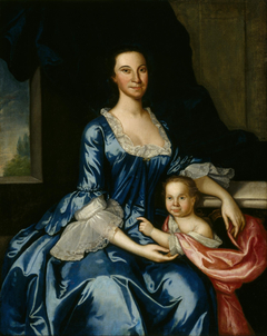 Portrait of Mrs. Matthew Tilghman (Anna Lloyd, 1724–1794) and Her Daughter, Anna Maria (1755–1843) by John Hesselius