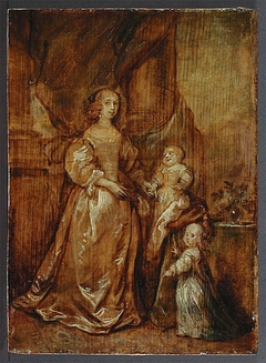 Portrait of Queen Henriette Maria with her children by Anthony van Dyck