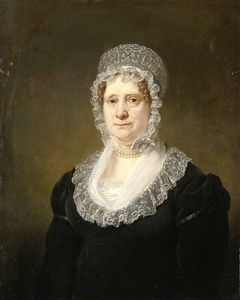 Portrait of Sara de Haan, Widow of the Amsterdam Underwriter Cornelis Hartsen by Jan Willem Pieneman