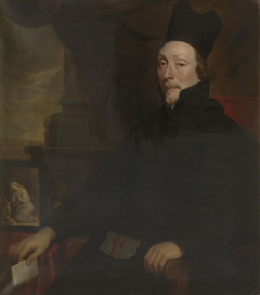 Portrait of Winand de la Margelle, abbot of the Sint-Gertrudisabdij by Gaspar de Crayer