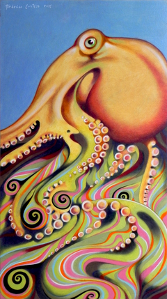 Psychedelic octopus by federico cortese