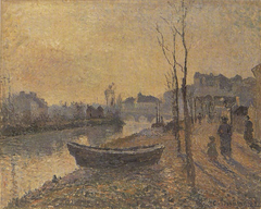 Quai du Pothuis, bords de l'Oise by Camille Pissarro